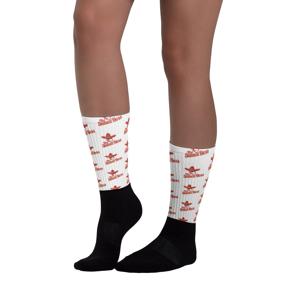 The Sauce Boss Socks - Red & Yellow Logo
