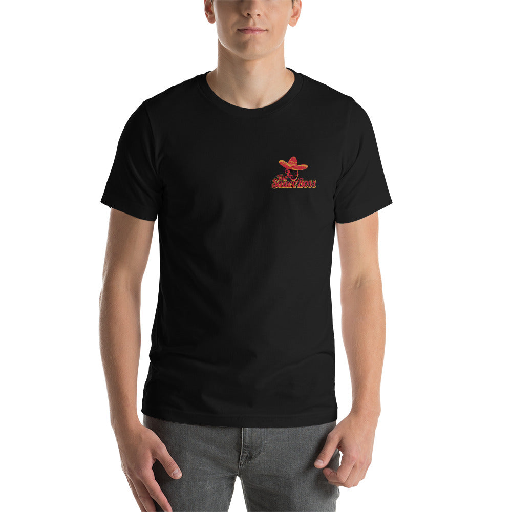 The Sauce Boss Pocket Logo Short-Sleeve Unisex T-Shirt