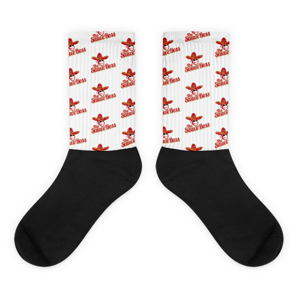 The Sauce Boss Socks - Red & Yellow Logo