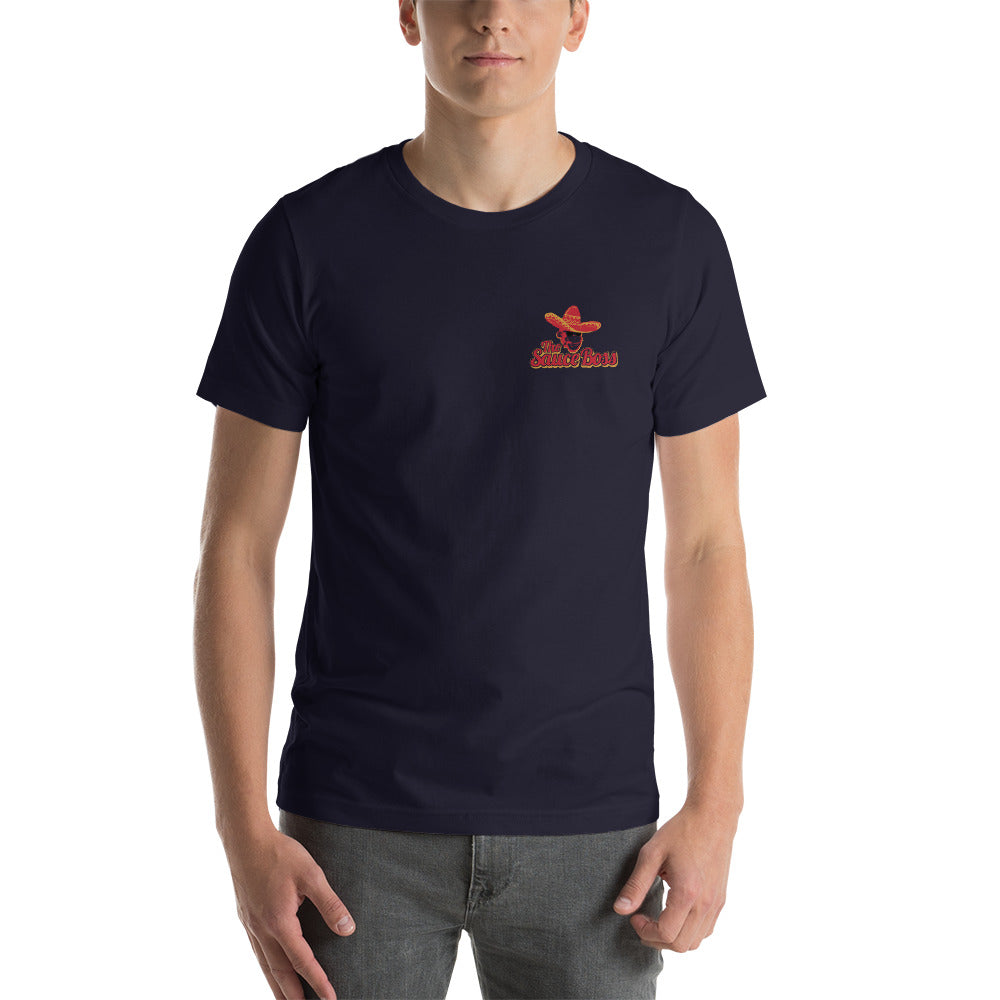 The Sauce Boss Pocket Logo Short-Sleeve Unisex T-Shirt