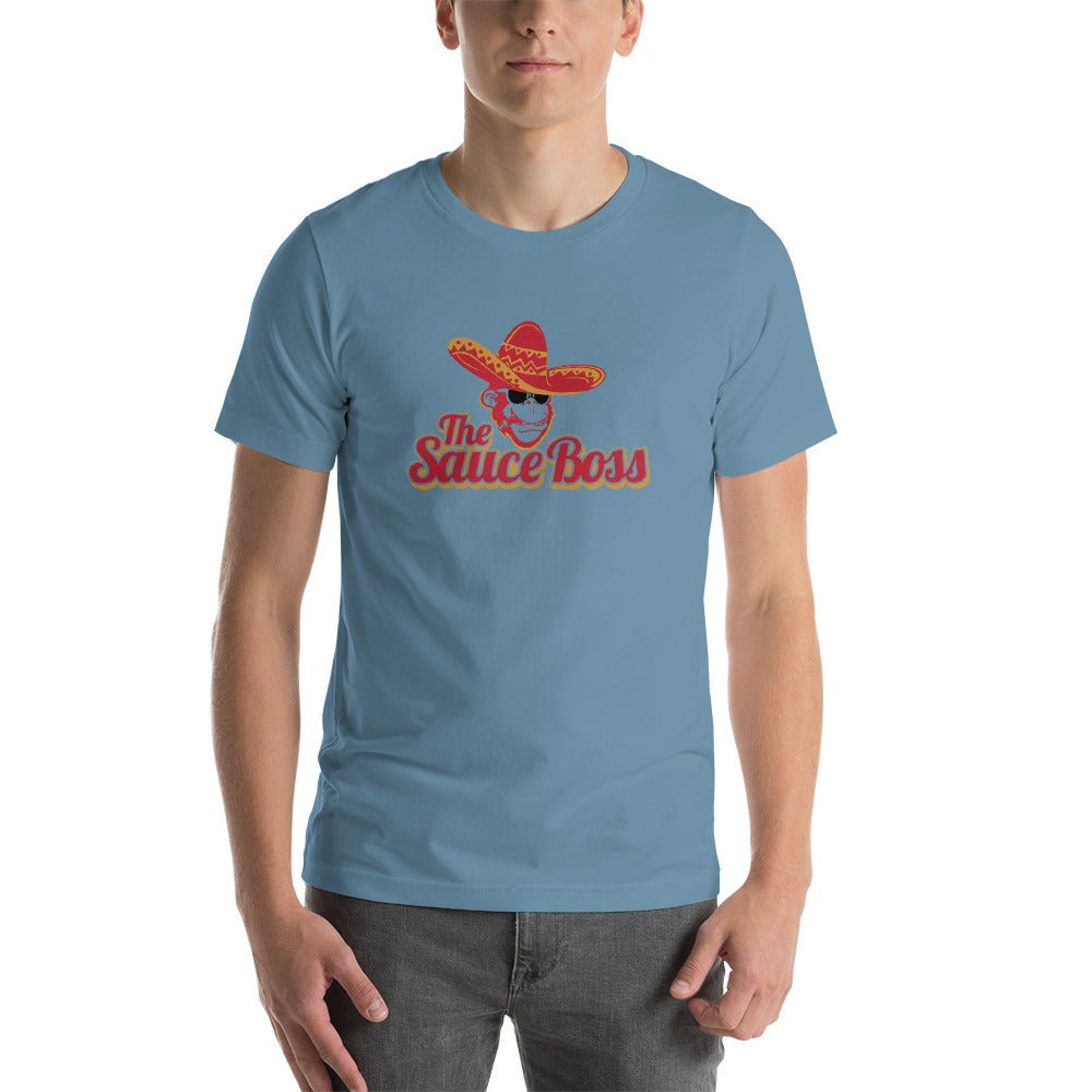 The Sauce Boss Large Logo - Short-Sleeve Unisex T-Shirt