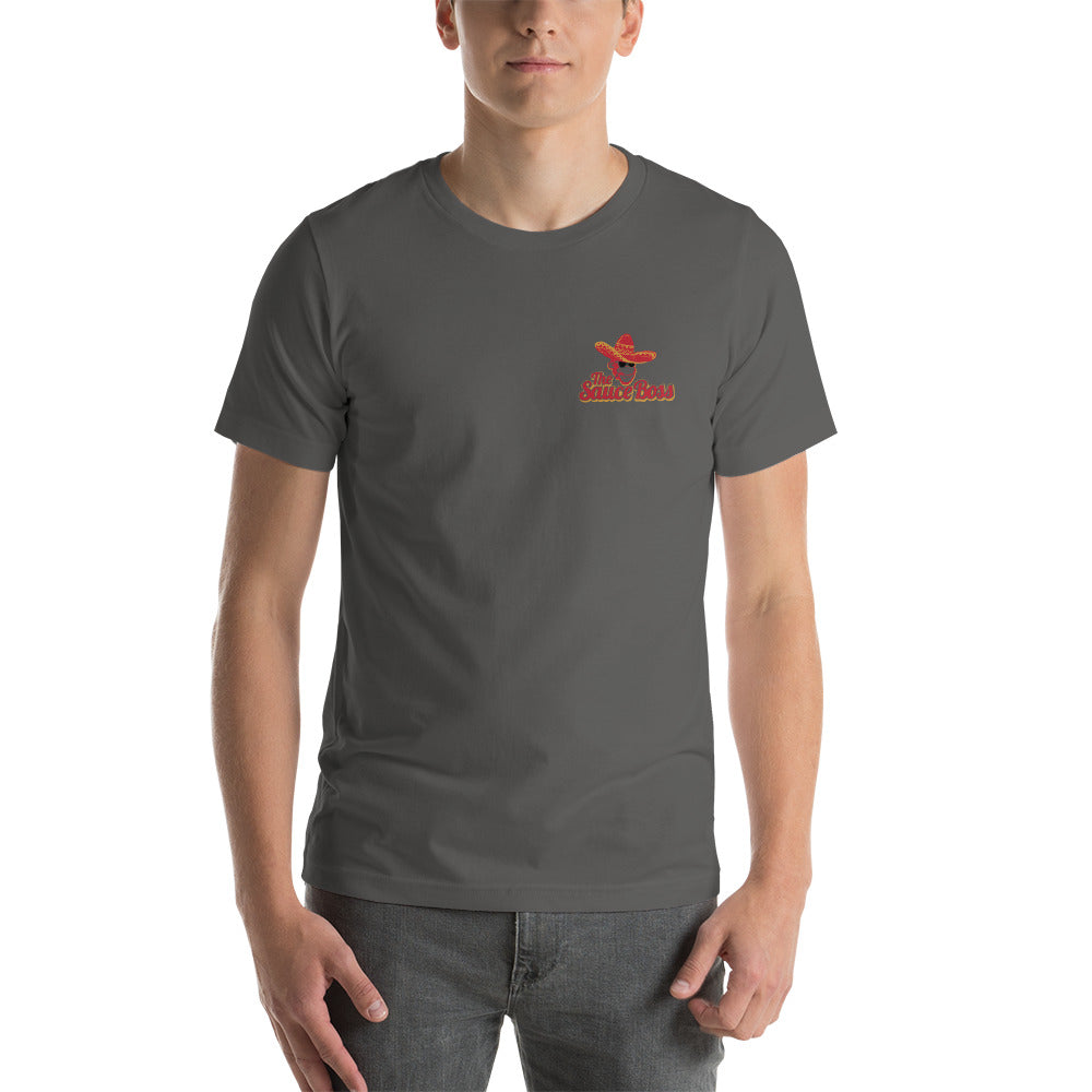 The Sauce Boss Pocket Logo Short-Sleeve Unisex T-Shirt