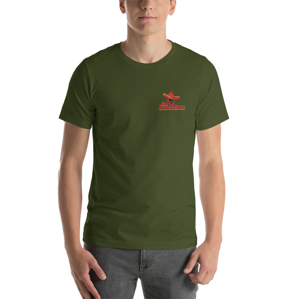 The Sauce Boss Pocket Logo Short-Sleeve Unisex T-Shirt