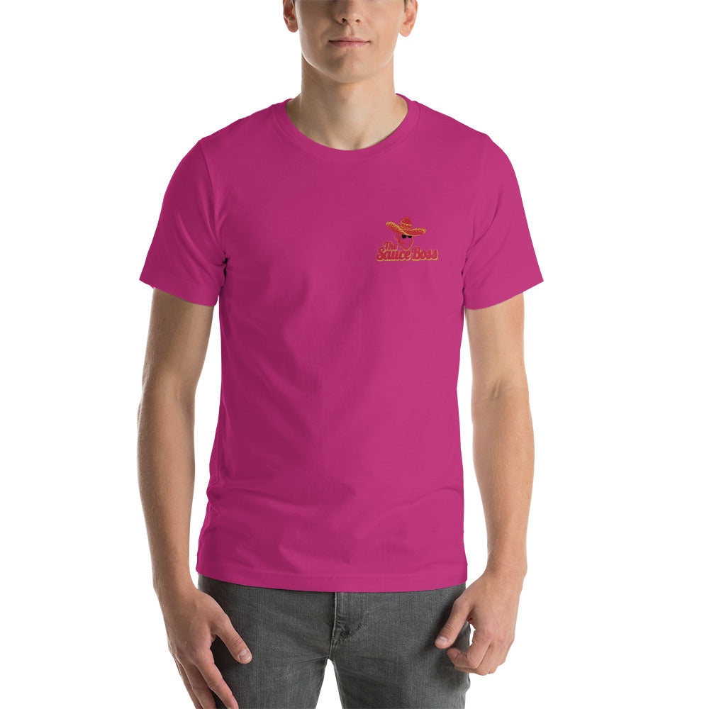 The Sauce Boss Pocket Logo Short-Sleeve Unisex T-Shirt