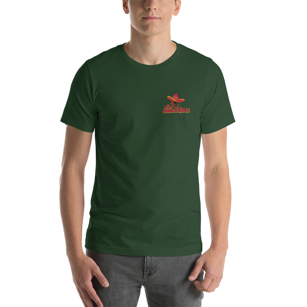 The Sauce Boss Pocket Logo Short-Sleeve Unisex T-Shirt