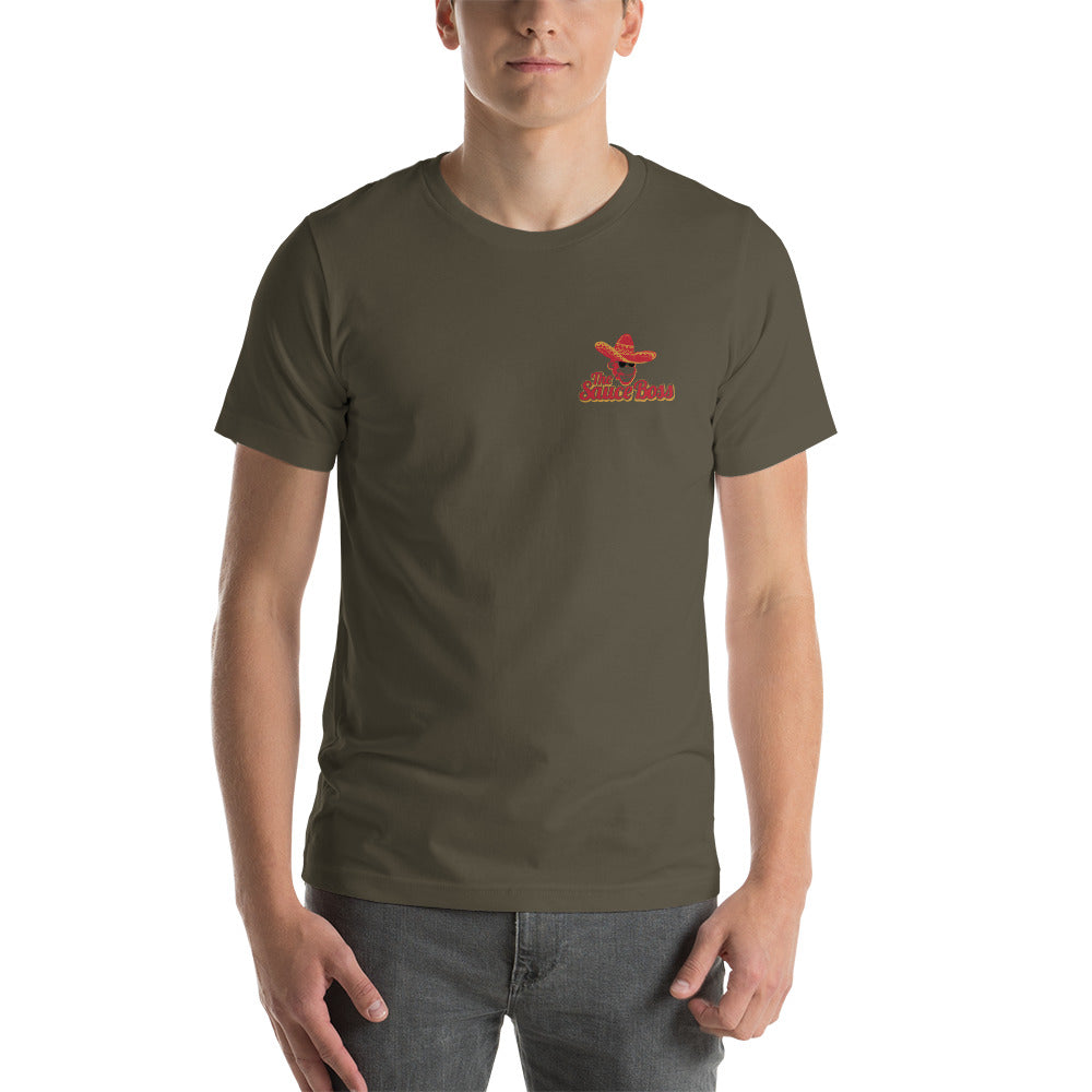 The Sauce Boss Pocket Logo Short-Sleeve Unisex T-Shirt