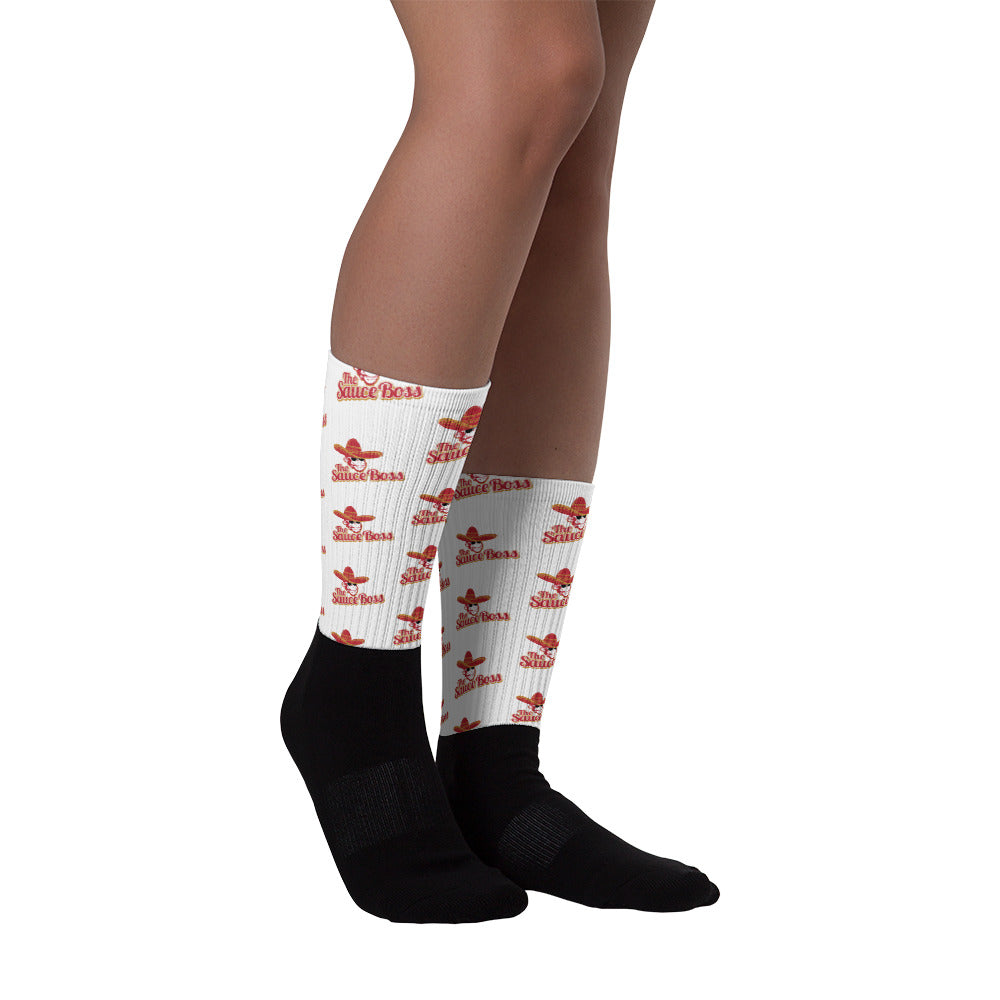 The Sauce Boss Socks - Red & Yellow Logo
