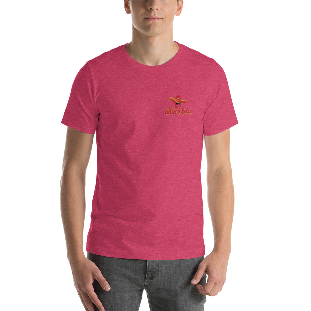 The Sauce Boss Pocket Logo Short-Sleeve Unisex T-Shirt