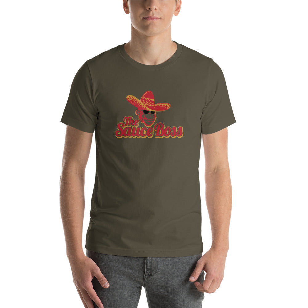 The Sauce Boss Large Logo - Short-Sleeve Unisex T-Shirt