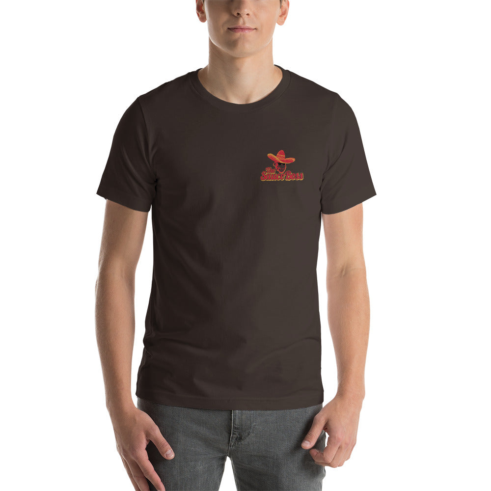 The Sauce Boss Pocket Logo Short-Sleeve Unisex T-Shirt