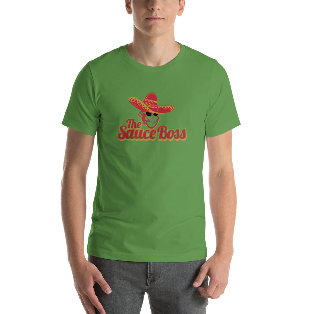 The Sauce Boss Large Logo - Short-Sleeve Unisex T-Shirt