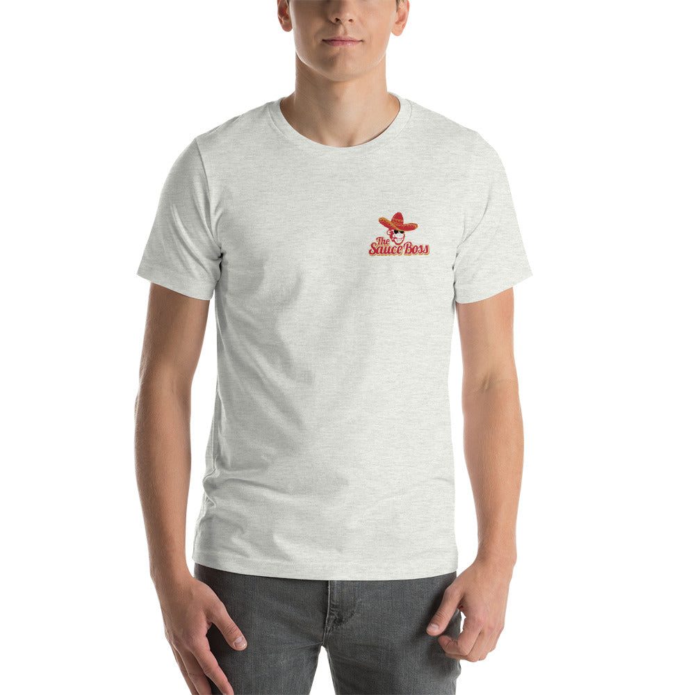 The Sauce Boss Pocket Logo Short-Sleeve Unisex T-Shirt