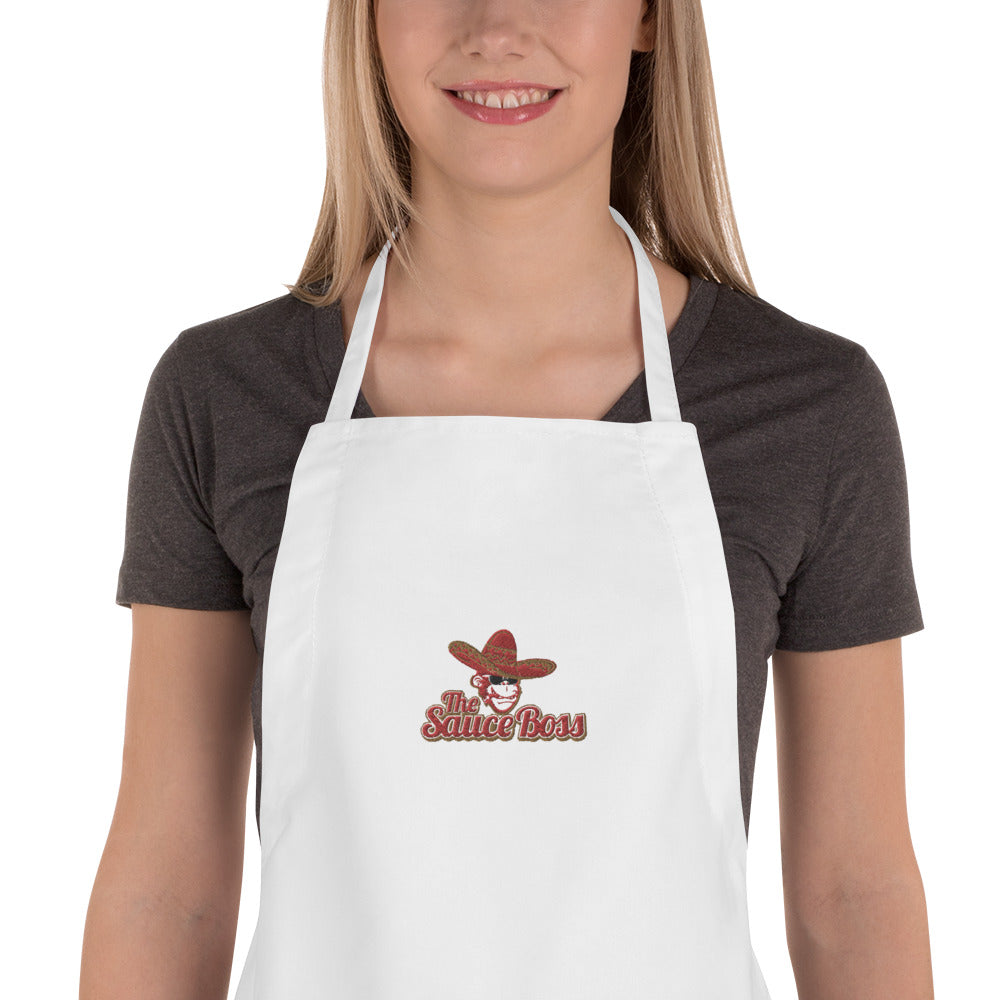 The Sauce Boss Embroidered Apron