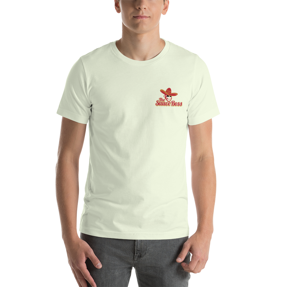 The Sauce Boss Pocket Logo Short-Sleeve Unisex T-Shirt