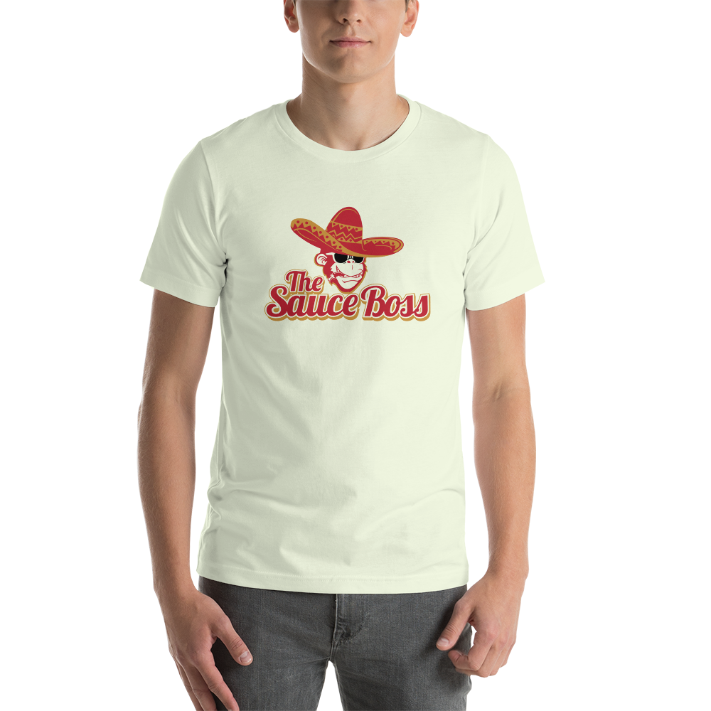 The Sauce Boss Large Logo - Short-Sleeve Unisex T-Shirt