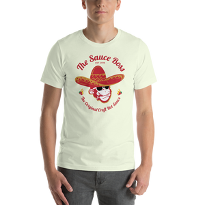 The Sauce Boss Original Craft Hot Sauce - Full Color - Short-Sleeve Unisex T-Shirt