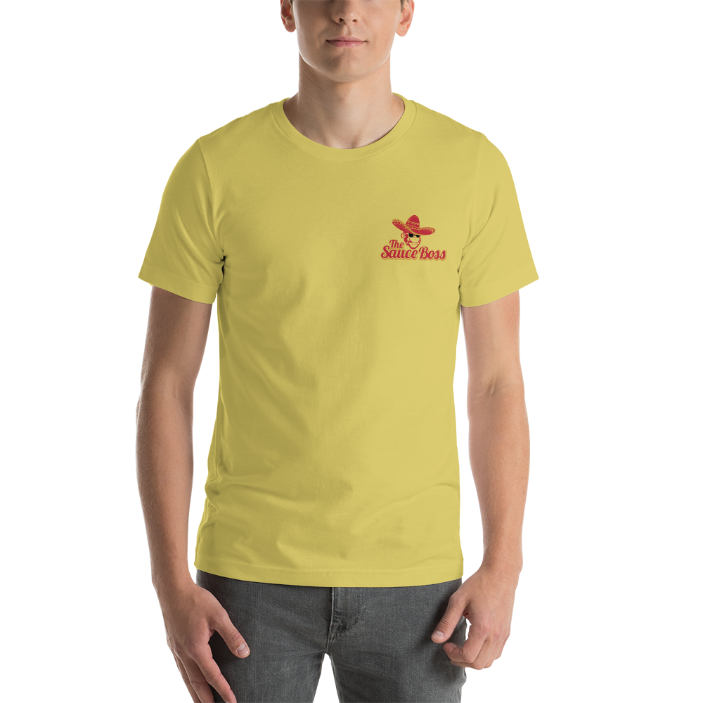 The Sauce Boss Pocket Logo Short-Sleeve Unisex T-Shirt