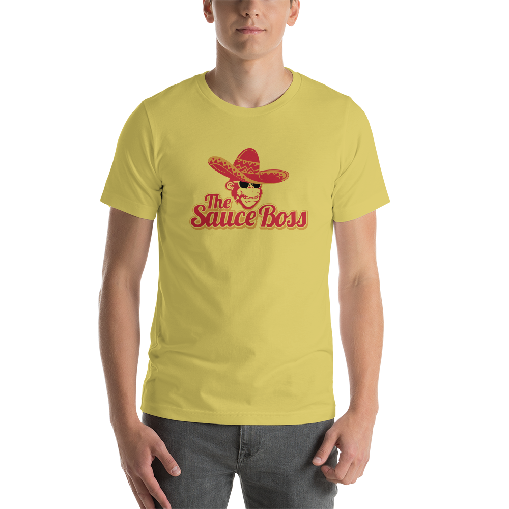 The Sauce Boss Large Logo - Short-Sleeve Unisex T-Shirt