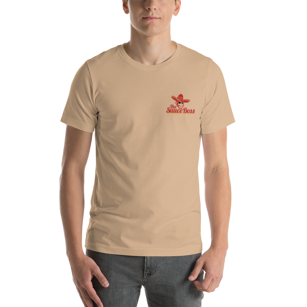 The Sauce Boss Pocket Logo Short-Sleeve Unisex T-Shirt
