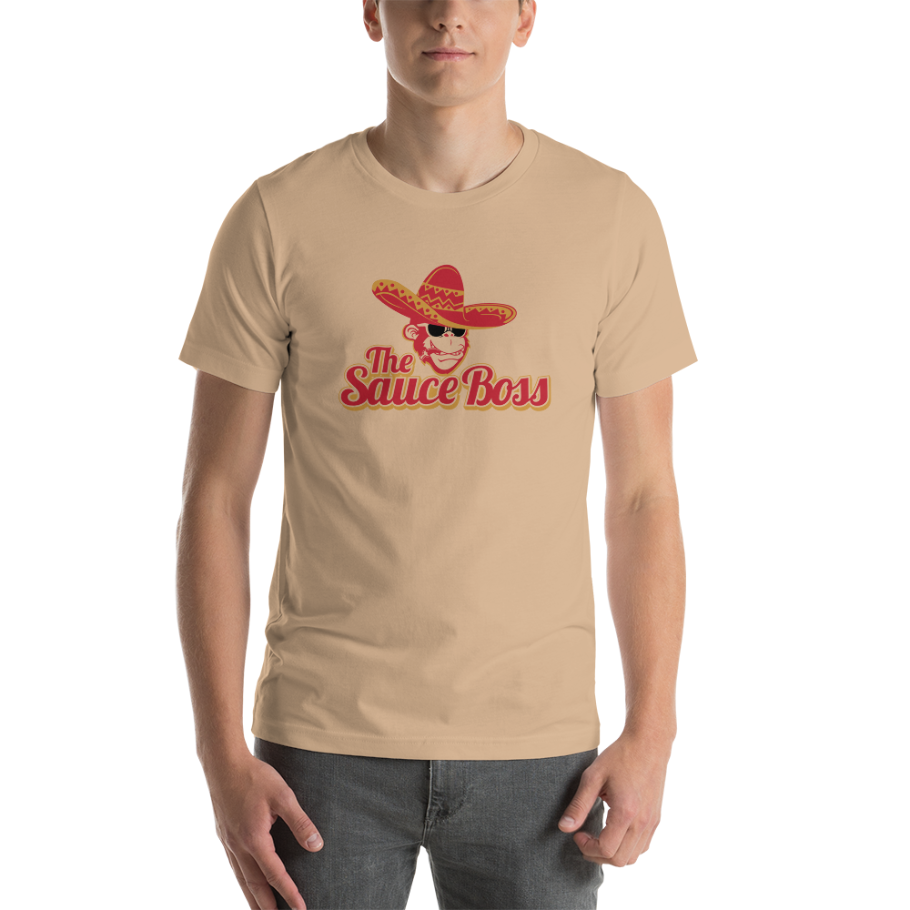 The Sauce Boss Large Logo - Short-Sleeve Unisex T-Shirt