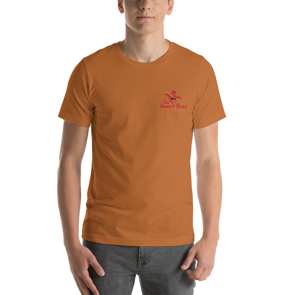 The Sauce Boss Pocket Logo Short-Sleeve Unisex T-Shirt