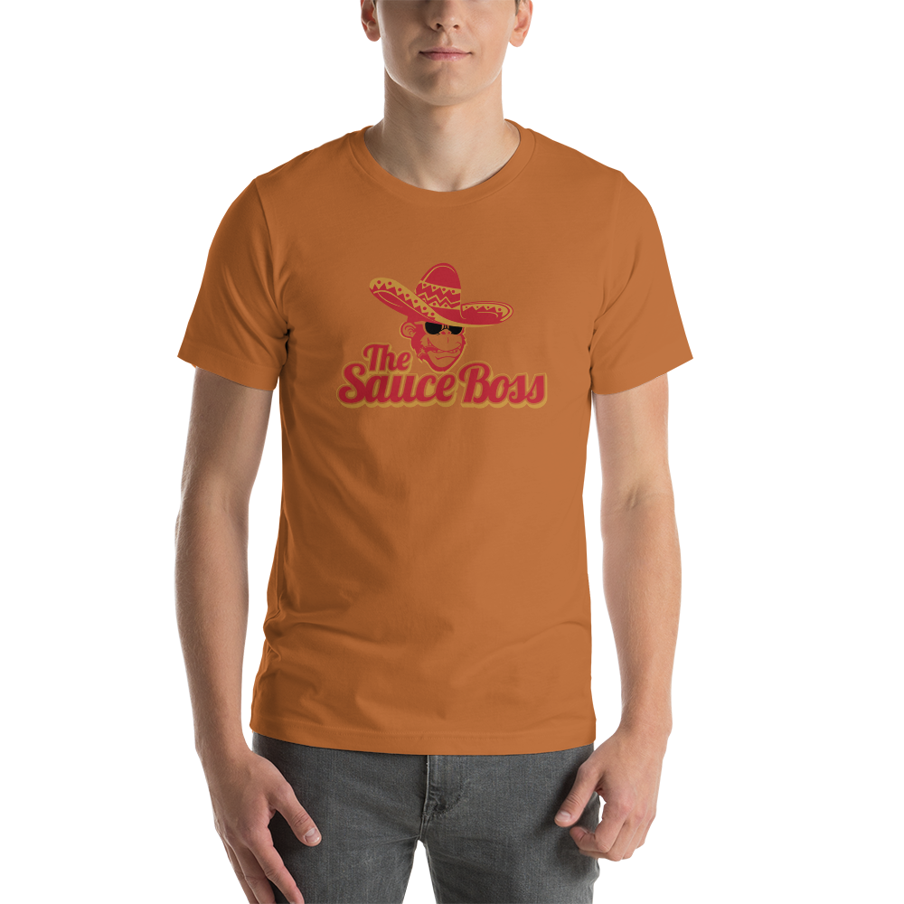 The Sauce Boss Large Logo - Short-Sleeve Unisex T-Shirt
